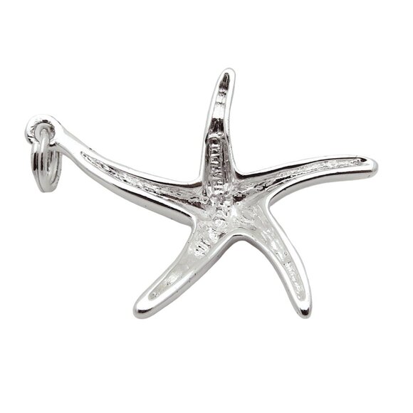 Vintage Sterling Silver Statements Starfish Charm Pendant - Picture 6 of 8